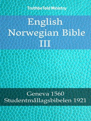 cover image of English Norwegian Bible III